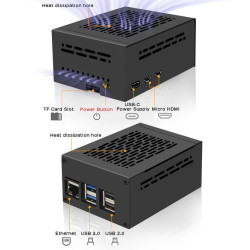 Geekworm P579  Raspberry Pi 5 METAL CASE